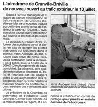 Granville de nouveau ouvert au trafic