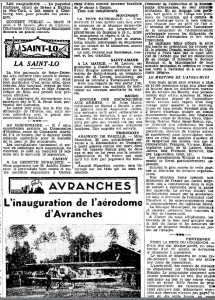 Inauguration Aérodrome 12 août 1934